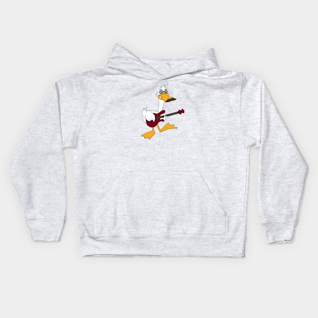 Rockin' Goose Cartoon Kids Hoodie by R U Kind Design